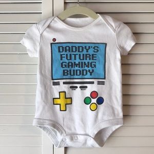 Daddy’s Future Gaming Buddy Onesie— Gently Used